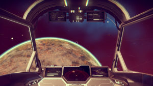 Planet from Cockpit View.