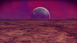 Planet on Horizon.